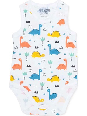 Hellobaby Erkek Bebek Body Bisiklet Yaka Atlet