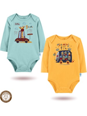 Mahfel %100 Pamuklu Premium Çıtçıtlı Bebek Body Zıbın 114-209