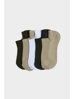 DeFacto Kadın Rahat Lastikli 5li Pamuklu Sneaker ÇORAP H0959AXNS