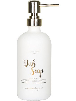 Özbience Beyaz Cam Bulaşık Sabunu Şişesi 500 ml – Parlak ve Hijyenik Temizlik