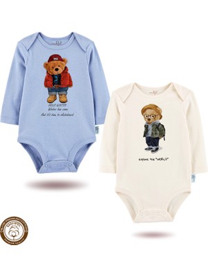 Mahfel %100 Pamuklu Premium Çıtçıtlı Bebek Body Zıbın 829-847