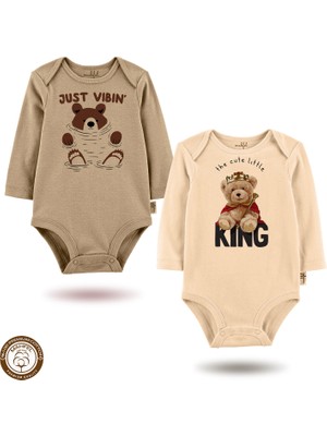 Mahfel %100 Pamuklu Premium Çıtçıtlı Bebek Body Zıbın 837-739