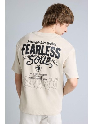 DeFacto Boxy Fit Baskılı Kısa Kollu Tişört H2354AX26SP