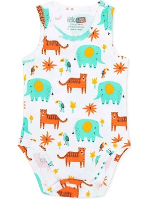 Hellobaby Erkek Bebek Body Bisiklet Yaka Atlet