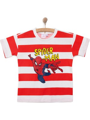 Marvel Erkek Bebek Tişört Lisans Baskılı Bisiklet Yaka Kısa Kol