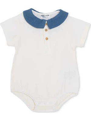 Hellobaby Erkek Bebek Gömlek Body Çıtçıtlı Bisiklet Yaka Kısa Kol