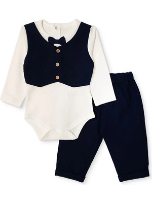 Hellobaby Erkek Bebek Mevlüt Kıyafeti Düğmeli Gömlek Yaka Uzun Kol Patikli