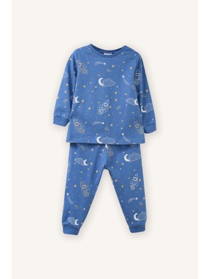 DeFacto Yıldız Desenli 2'li Pijama Takımı Erkek Bebek G8832A526SP