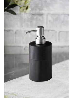 Özbience Şık Siyah Sıvı Sabunluk, Mutfak ve Banyo Için Modern Tasarım