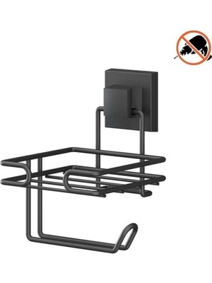 Özbience Şık Metal Wc Tuvalet Kağıtlık, Yapışkanlı/vidalı, Deliksiz Tasarım