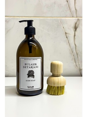 Özbience Amber Cam Şişe ve Çok Amaçlı Temizlik Fırçası Seti, Pratik ve Şık Kullanım