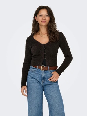 Only Onlkerry Ls V-Neck Button Cardıgan Knt