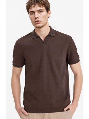 DeFacto Pamuklu Regular Fit Pilise Kısa Kollu Polo Tişört B6382AX26SP