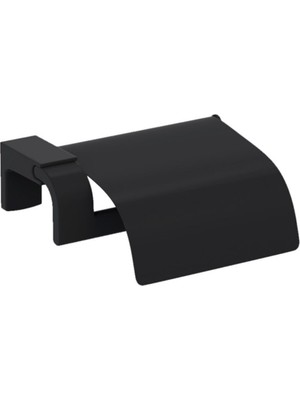 Özbience Şık Siyah Kapaklı Premium Tuvalet Kağıtlığı 71009-2