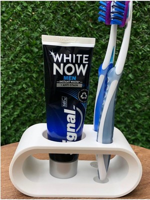 Özbience Pratik Diş Fırçası ve Diş Macunu Düzenleyici Set, Banyo Organizasyonu