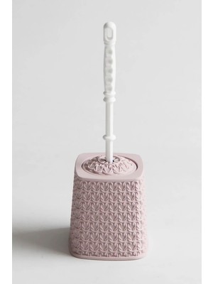 Özbience Şık Örgü Desenli Plastik Klozet Fırçası, Hijyen ve Temizlik Kolaylığı