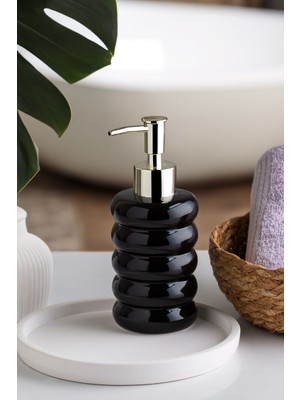 Özbience 3204 Porselen Sıvı Sabunluk, Tezgah Üstü Banyo ve Mutfak Için