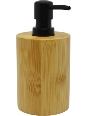 Özbience Doğal Bambu Silindir Sıvı Sabunluk, Şık ve Kullanışlı Tasarım