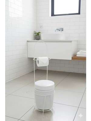 Özbience Şık ve Kullanışlı Ayaklı Küçük Çöp Kutusu, Modern Tasarım