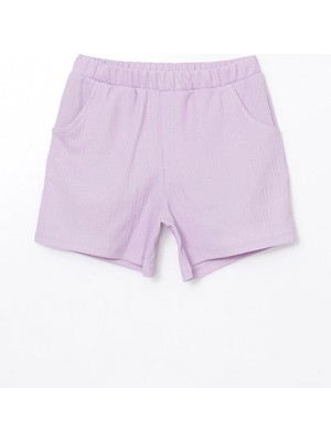 Lc Waikiki Yeni Sezon Beli Lastikli Kız Çocuk Şort