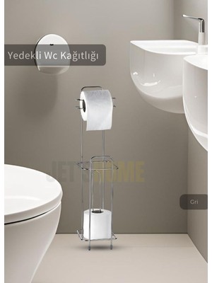 Özbience Paslanmaz Tuvalet Kağıdı Askılığı Yedekli Krom Tutucu