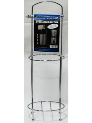 Özbience Ayaklı Metal Wc Kağıtlık Yedekli, Pratik ve Şık Tasarım