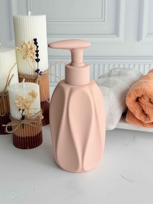 Özbience Porselen Sıvı Sabunluk, Şık ve Dayanıklı, Ev ve Banyo Dekoruna Uygun