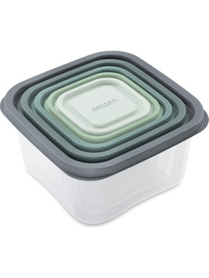 Cozzoni Kapaklı Saklama Kabı Seti 5'li 4 Adet