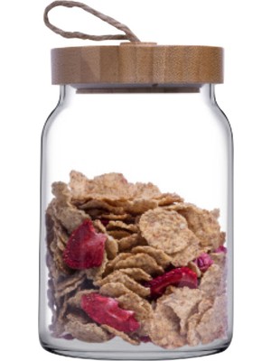 Paşabahçe Woody Bambu Kapaklı Kavanoz 860 cc 3 Adet