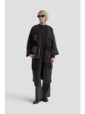 Armine Trend File Detaylı Salaş Kesim Tunikli Ikili Takım Siyah 26YT669