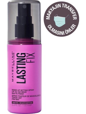 Maybelline New York Face Studio Lasting Fix Makyaj Sabitleyici ve Matlaştırıcı Sprey Tüm Cilt Tipleri İçin