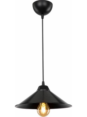 Modelight Maya Tekli Sarkıt Siyah ABS ve Polikarbonat Malzemeden Şık Tasarım Aydınlatma