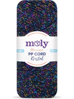 Angel Çanta Aksesuar Moly Yarn 200 gr Simli Polyester Makrome NO:1272