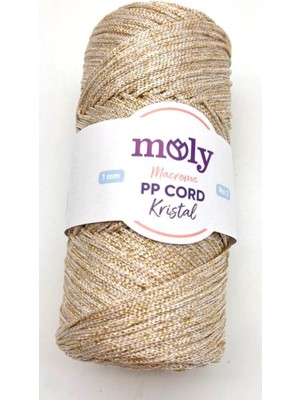 Angel Çanta Aksesuar Moly Yarn 200 gr Simli Polyester Makrome No:16