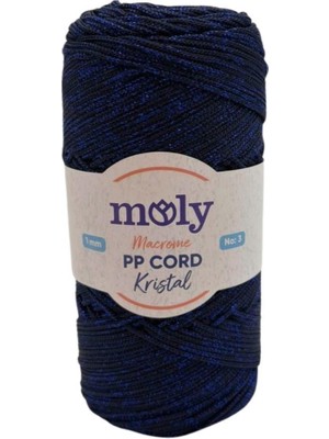 Angel Çanta Aksesuar Moly Yarn 200 gr Simli Polyester Makrome NO:260
