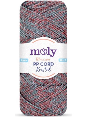 Angel Çanta Aksesuar Moly Yarn 200 gr Simli Polyester Makrome NO:1274