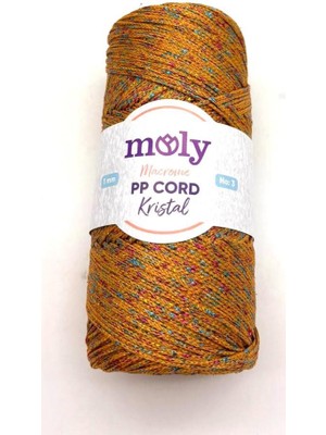 Angel Çanta Aksesuar Moly Yarn 200 gr Simli Polyester Makrome NO:1049