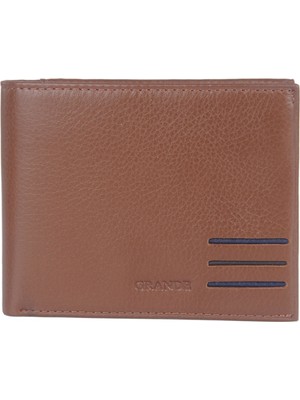 Grande Hakiki Deri Erkek Cüzdan Taba 1818