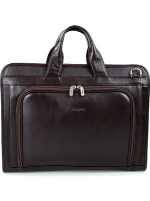 Grande Erkek Hakiki Deri Evrak Çantası Kahve 4063