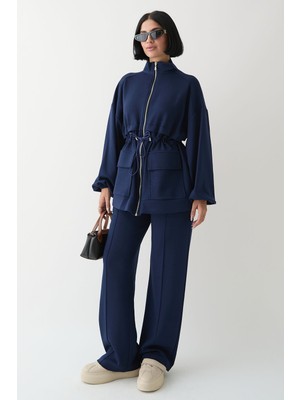 inStyle Çift Cep Biyeli Lacivert Oyşo Takım