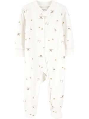 Carter's Bebek Patikli Uyku Tulumu Krem 1S949110