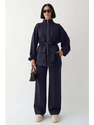 inStyle Çift Cep Biyeli Antrasit Oyşo Takım