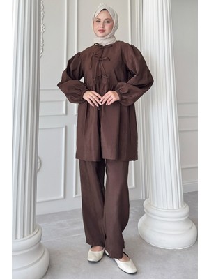 inStyle Düğümlü Salaş Acı Kahve Takım