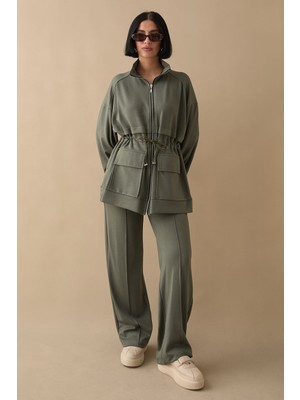 inStyle Çift Cep Biyeli Haki Oyşo Takım