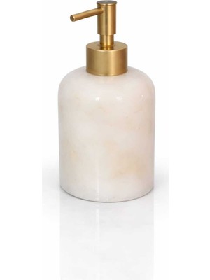 Özbience Şık Beyaz Mermer Sıvı Sabunluk, Zarif ve Dayanıklı Tasarım