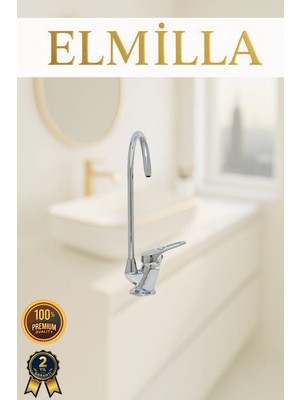 ELMİLLA Krom Küçük Arıtma Musluğu Bataryası Pirinç Gövde Arıtma Musluğu Bataryası