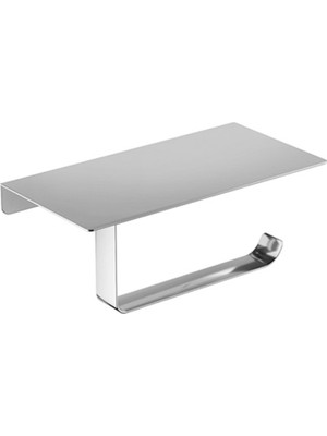 Özbience Şık ve Dayanıklı Paslanmaz Çelik Tuvalet Kağıtlık ve Etajer Seti