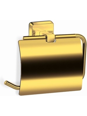 Özbience Geniş Kapaklı Milet Gold Tuvalet Kağıtlık 12 Cm, Şık ve Kullanışlı Tasarım