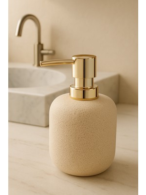 Özbience Şık Taş Dokulu Sıvı Sabunluk, Modern ve Kullanışlı Tasarım