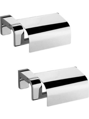 Özbience Kadife Dokulu Tuvalet Kağıtlık Ikili Set, Şık ve Kullanışlı Banyo Aksesuarı